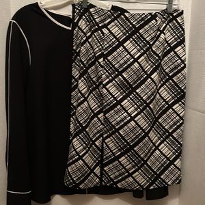 2 pice skirt and blouse.  Both Ellen Tracy.  Sizes 10 and L